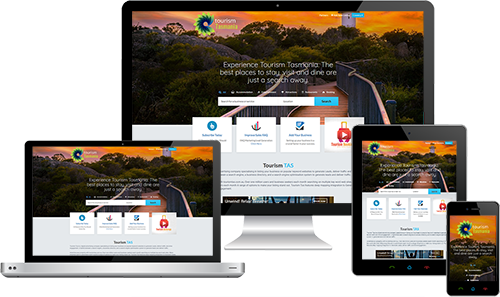 Hobart Tourism displayed beautifully on multiple devices